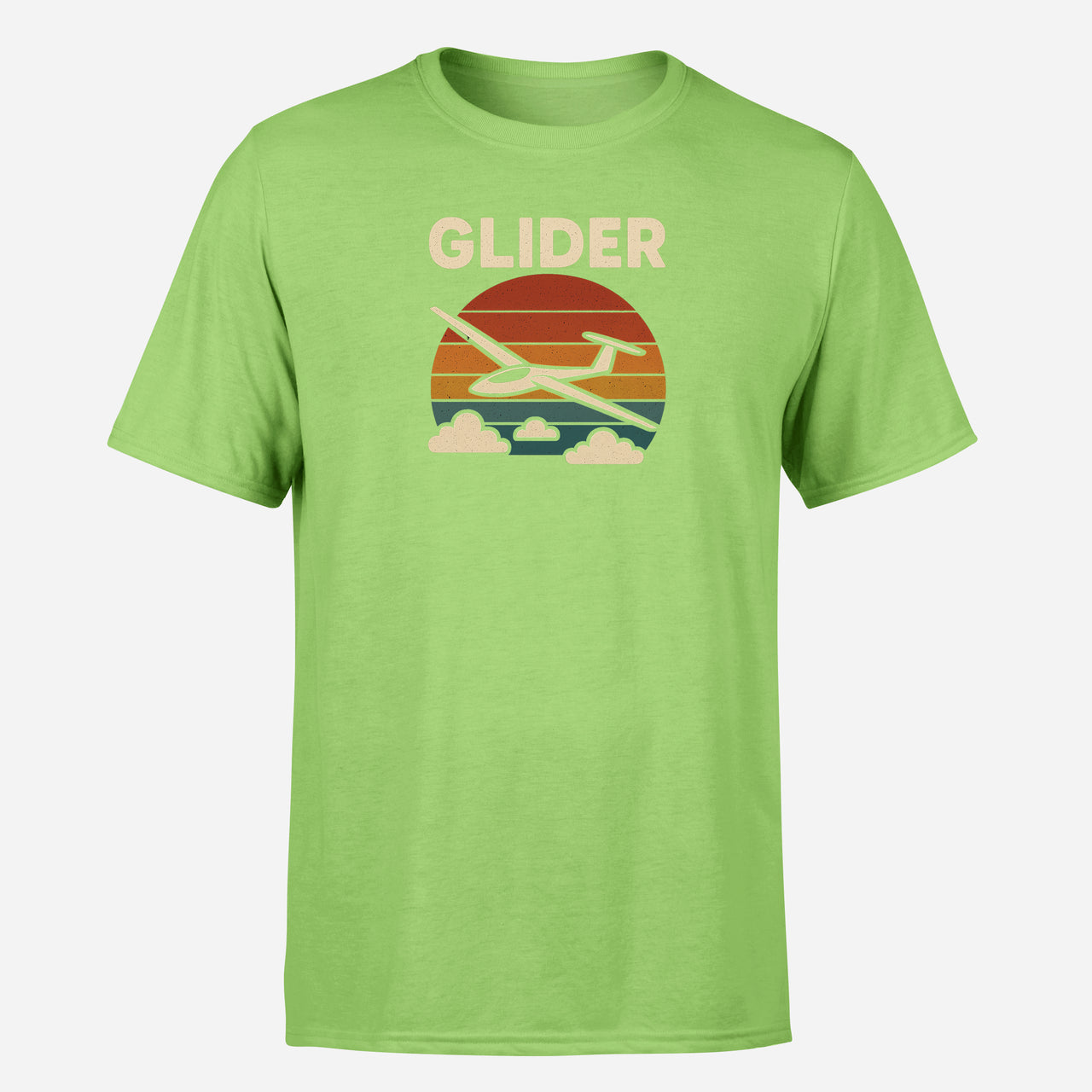 Retro I Love Gliding Design Super Quality T-Shirts