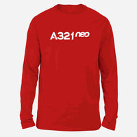 Thumbnail for A321neo & Text Designed Long-Sleeve T-Shirts