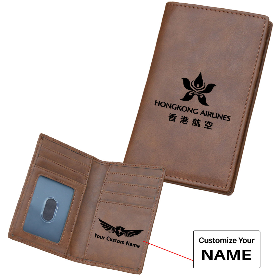 Hong Kong Airlines Designed Leather Card Holder Wallets