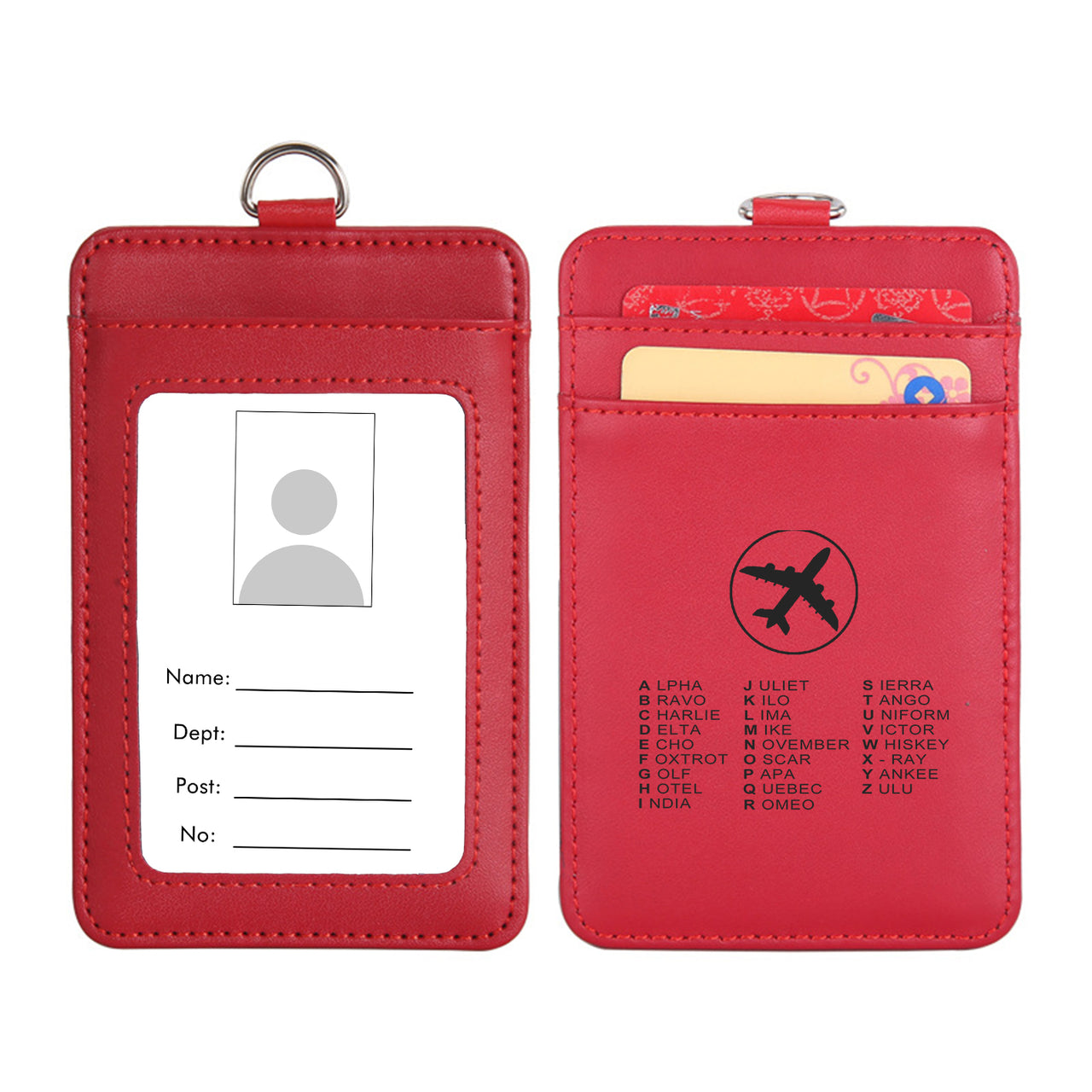 Aviation Alphabet 2 Designed ID Card Holder