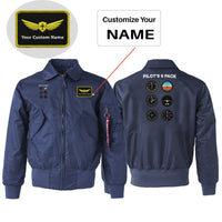 Thumbnail for Pilot's 6 Pack Designed Embroidered Patch Attachable Jackets