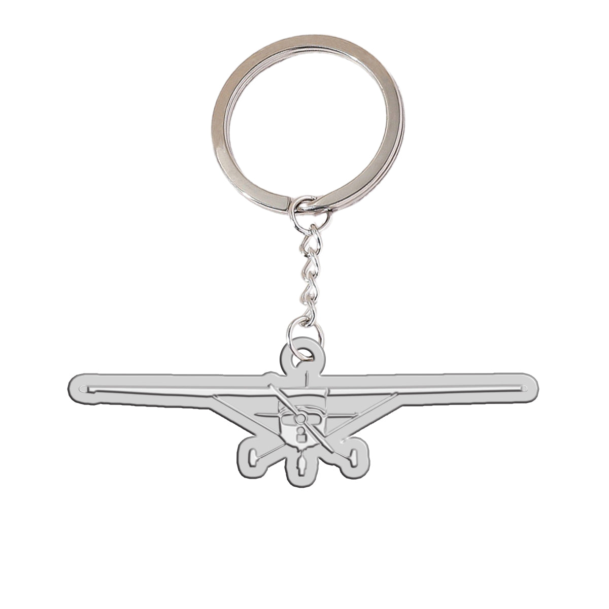 Cessna 172 Silhouette Designed Hollow Key Chains