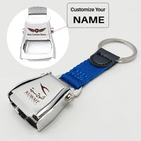 Thumbnail for Kuwait Airways Airlines Designed Airplane Seat Belt Key Chains