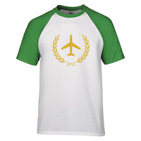 Thumbnail for Leaf & Airplane Designed Raglan T-Shirts