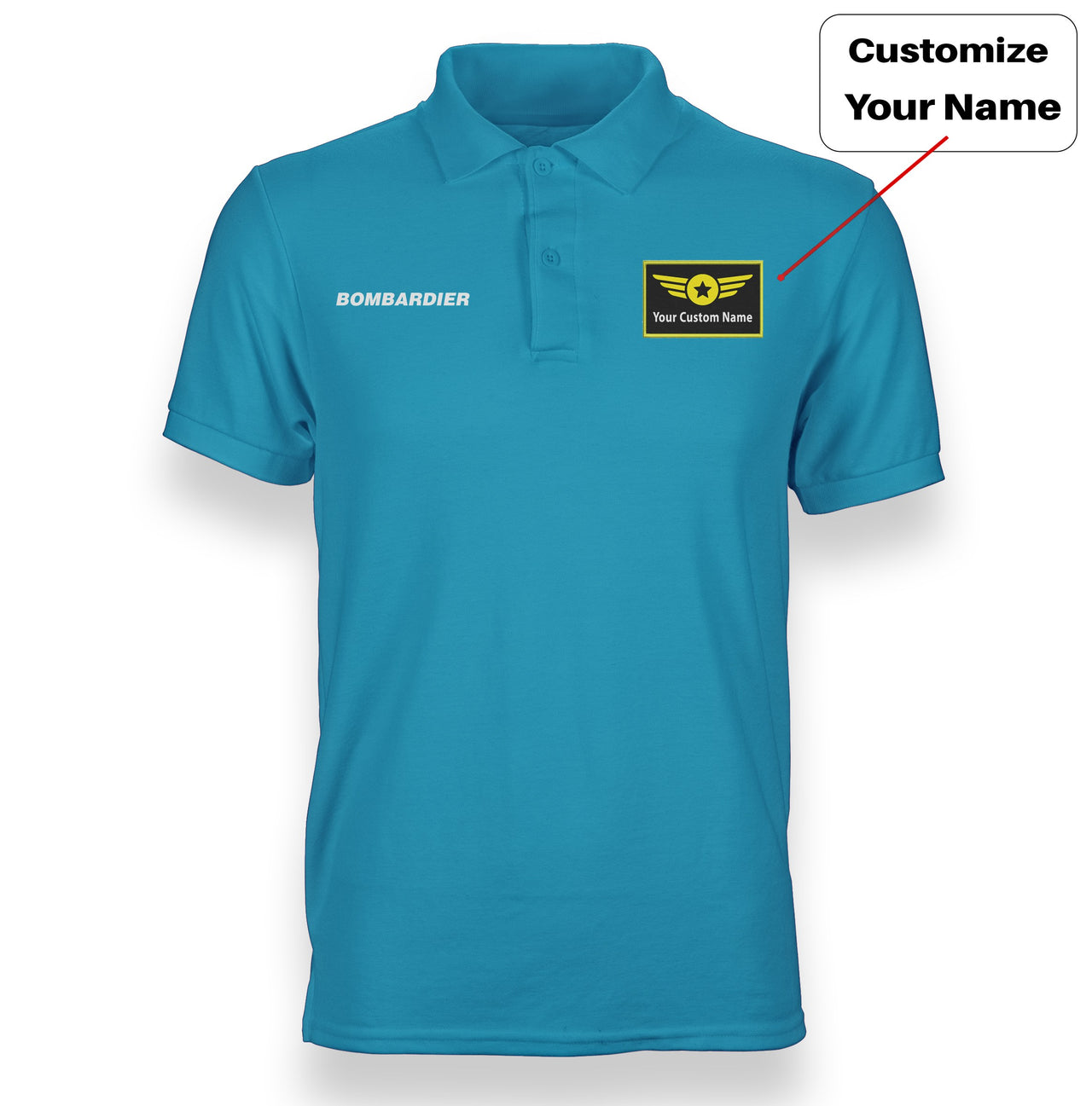 Bombardier & Text Designed "WOMEN" Polo T-Shirts