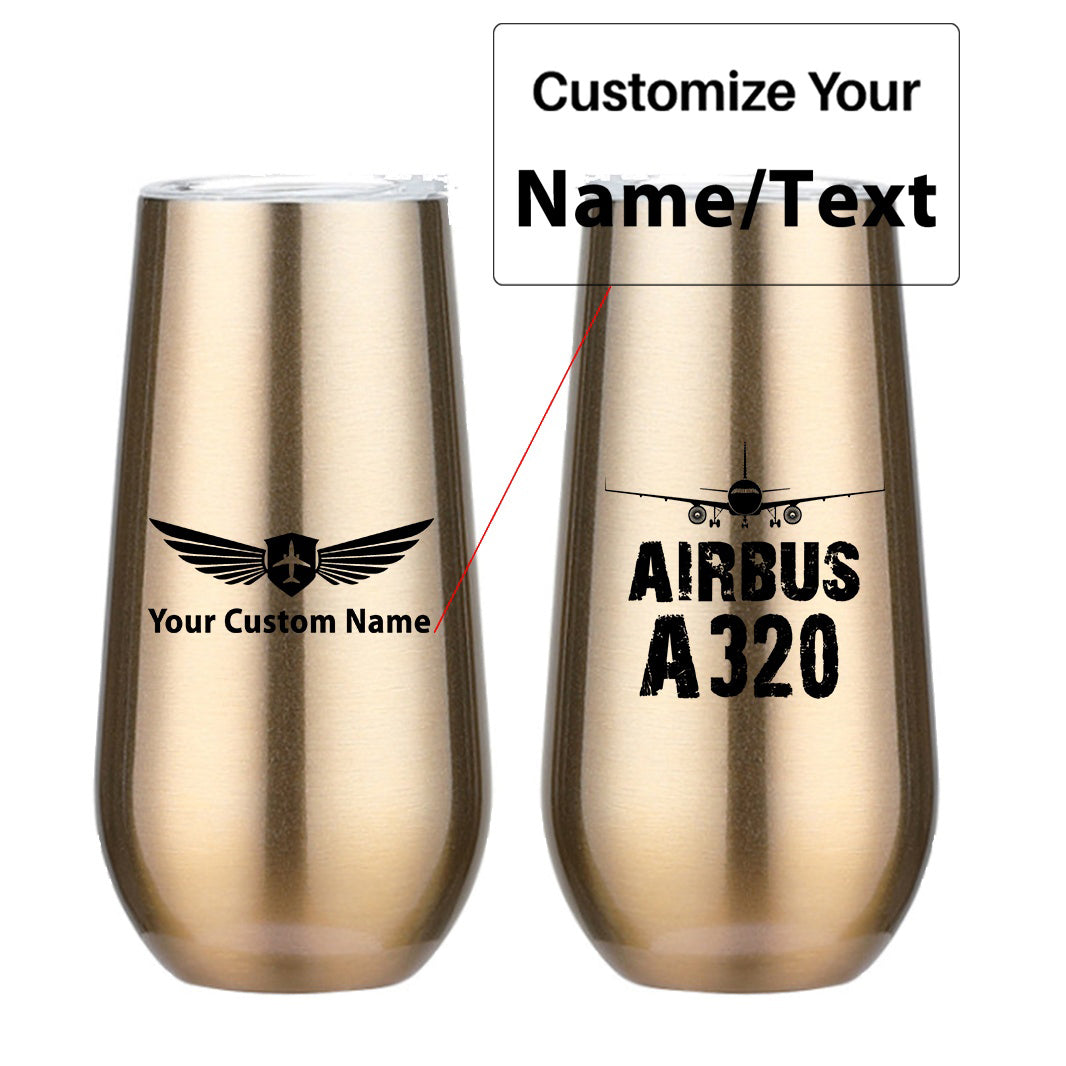 Airbus A320 & Plane Designed 6oz Egg Cups