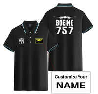 Thumbnail for Boeing 757 & Plane Designed Stylish Polo T-Shirts (Double-Side)