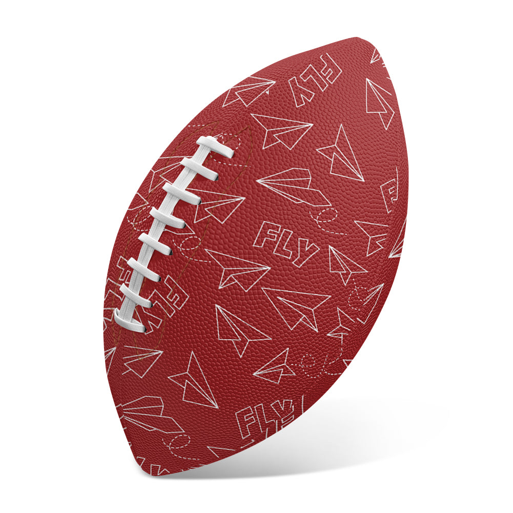Paper Airplane & Fly (Red) Designed Rugby