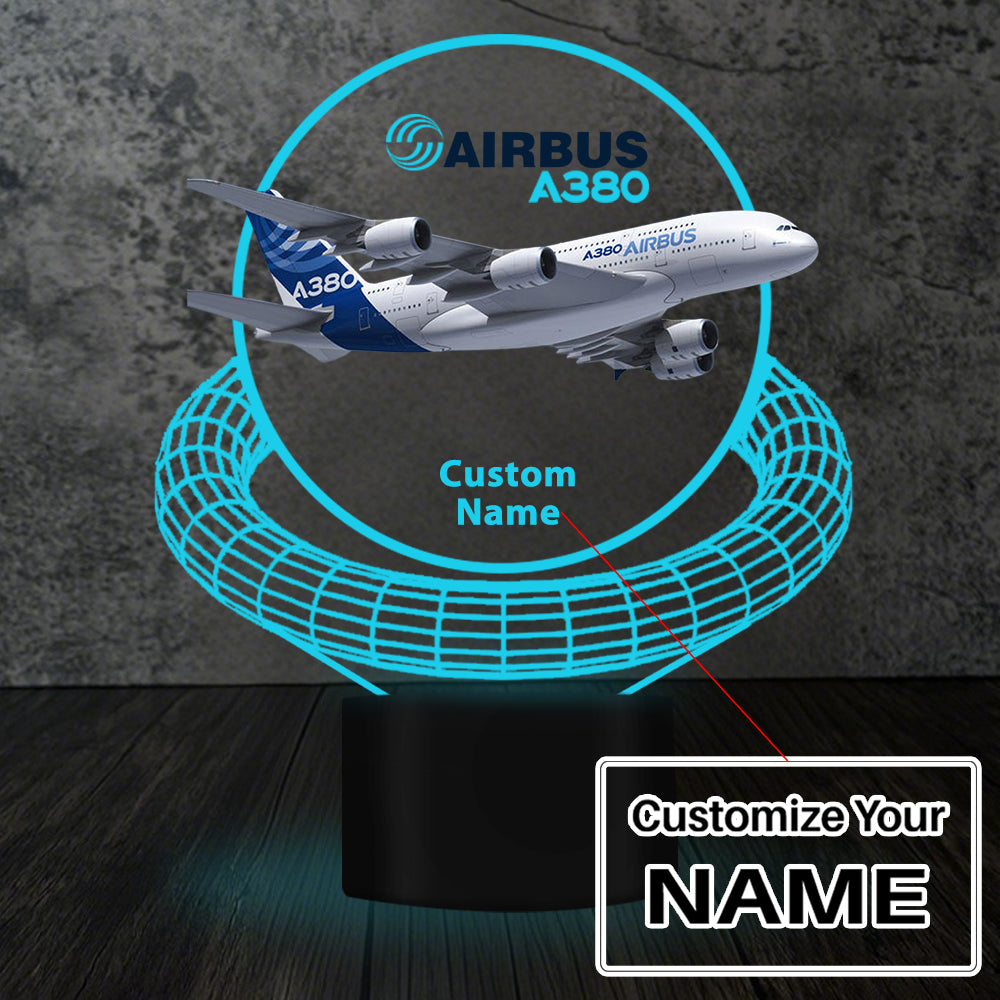 Airbus A380 Designed 3D Lamp