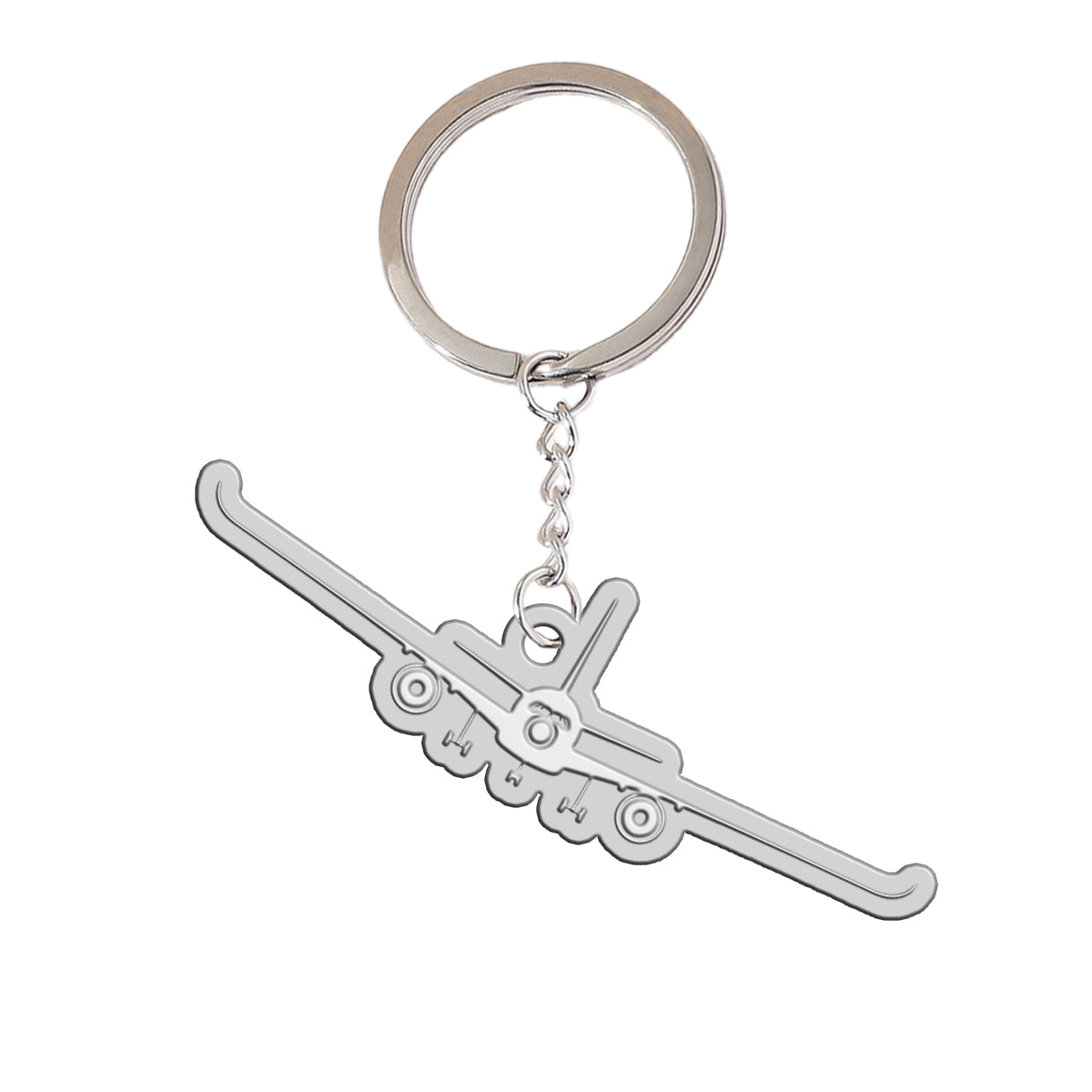 Airbus A350 Silhouette Designed Hollow Key Chains