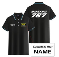 Thumbnail for Boeing 787 & Text Designed Stylish Polo T-Shirts (Double-Side)