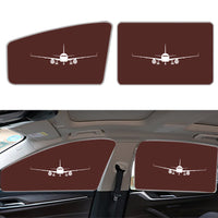Thumbnail for Airbus A320 Silhouette Designed Car Sun Shade (Side window)