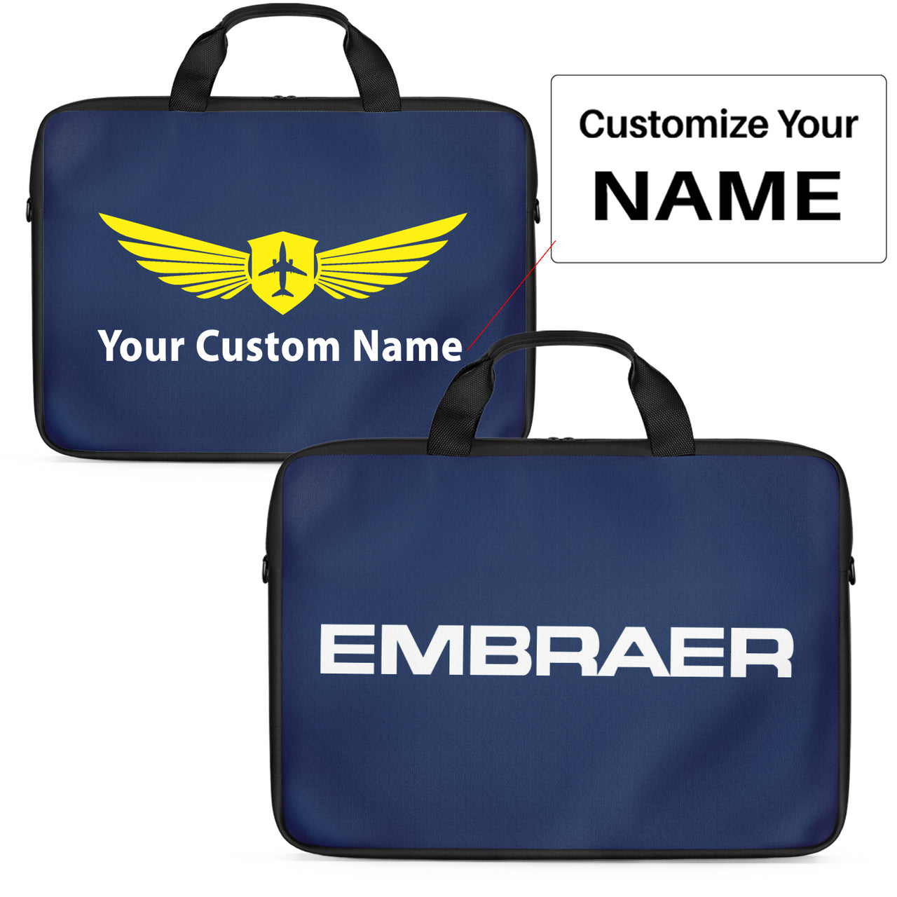 Embraer & Text Designed Laptop & Tablet Bags