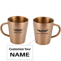 Thumbnail for Pilot & Badge Designed Stainless Steel Coffee Mugs