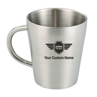 Thumbnail for Custom Name (Badge 5) Designed Stainless Steel Coffee Mugs
