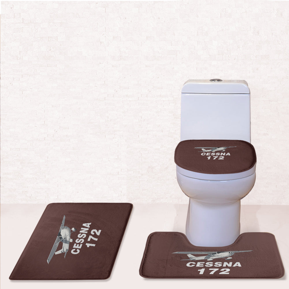 The Cessna 172 Designed Toilet Seat Cover Three-piece Set