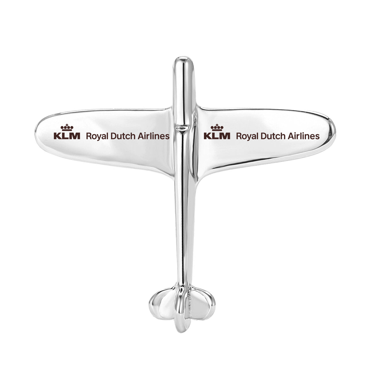 KLM Royal Dutch Airlines Designed Airplane Shape Brooches