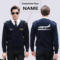 Thumbnail for The Embraer ERJ-175 Designed Wool Pilot Sweaters