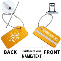 Thumbnail for ILyushin IL-76 & Plane Designed Fashion Metal Luggage Tags