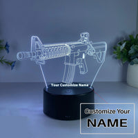 Thumbnail for 3D Submachine Gun Modeling Designed Night Lamp