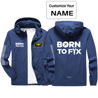 Thumbnail for Born To Fix Airplanes Sport & Running Jackets