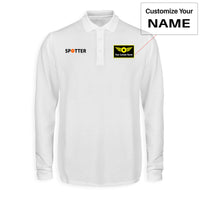 Thumbnail for Spotter Designed Long Sleeve Polo T-Shirts