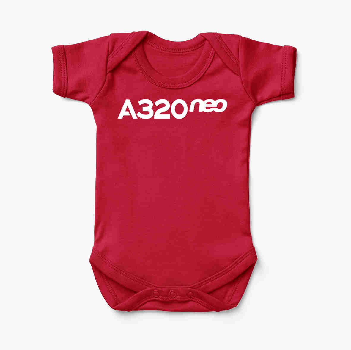 A320neo & Text Designed Baby Bodysuits