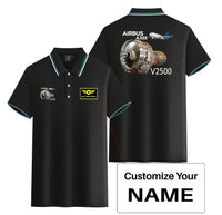 Thumbnail for Airbus A320 & V2500 Engine Designed Stylish Polo T-Shirts (Double-Side)