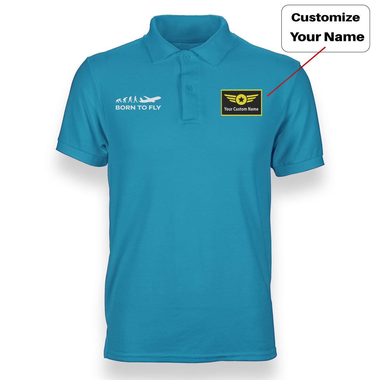 Born To Fly Designed "WOMEN" Polo T-Shirts