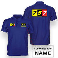 Thumbnail for Flat Colourful 757 Designed Double Side Polo T-Shirts