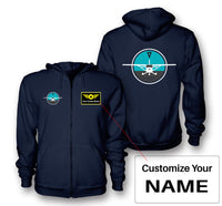 Thumbnail for Cessna & Gyro Designed Zipped Hoodies