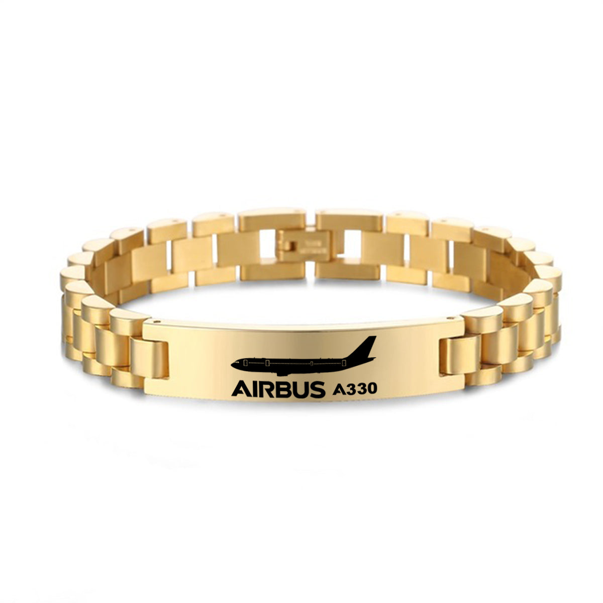 The Airbus A330 Designed Stainless Steel Chain Bracelets