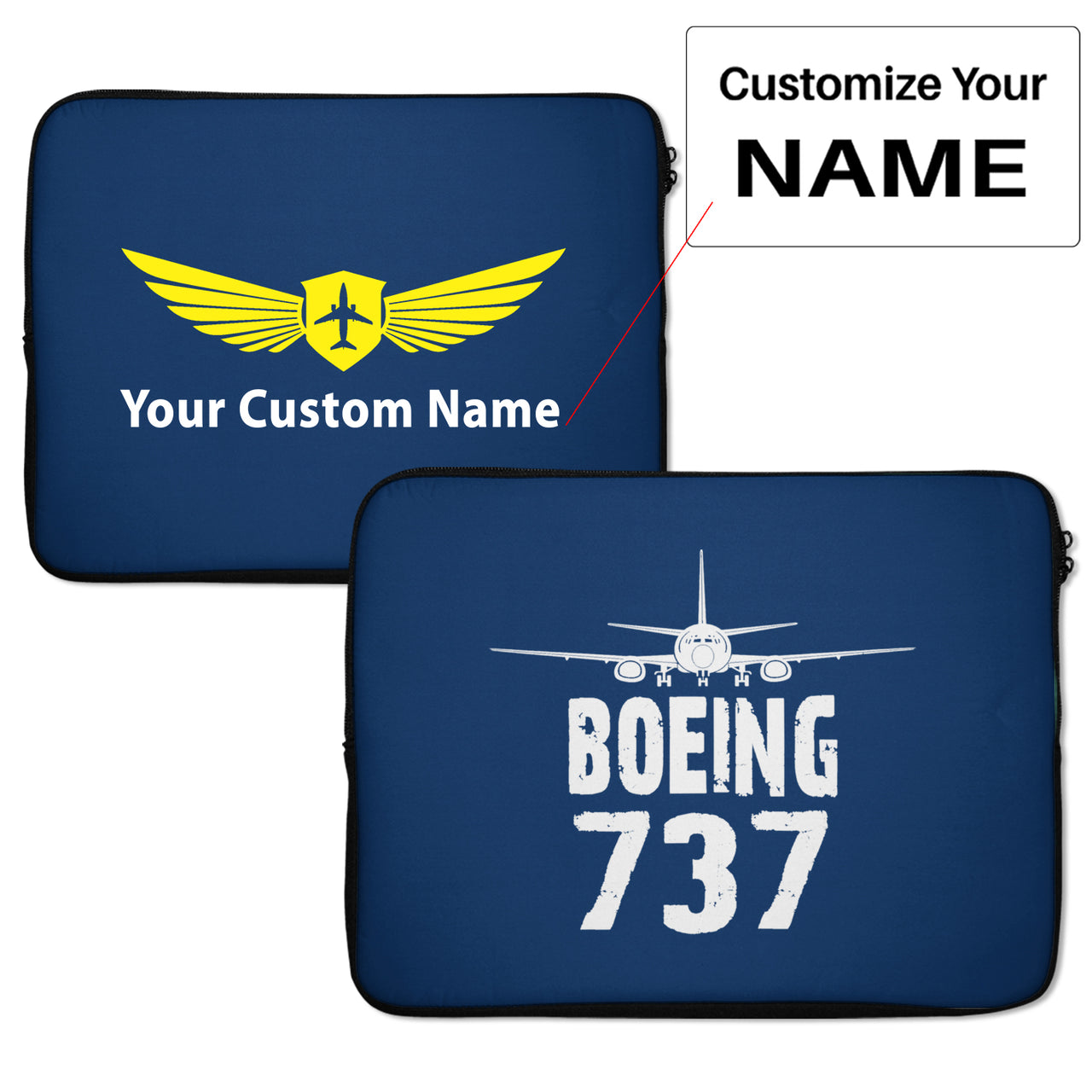 Boeing 737 & Plane Designed Laptop & Tablet Cases