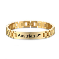 Thumbnail for Austrian Airlines Designed Stainless Steel Chain Bracelets