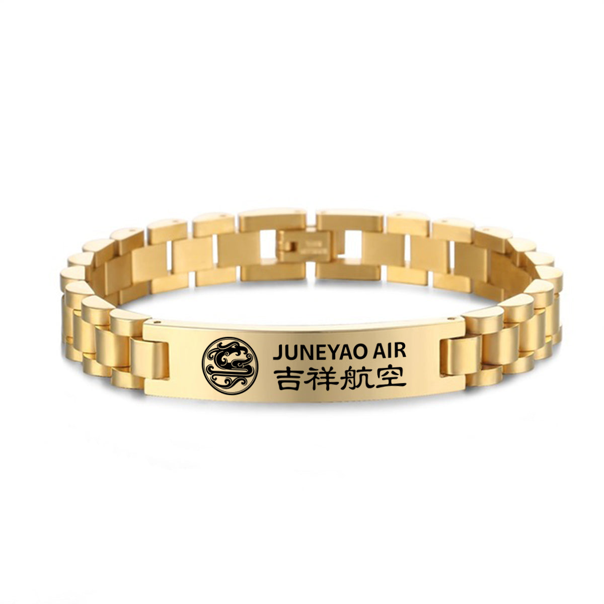Juneyao Airlines Designed Stainless Steel Chain Bracelets