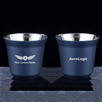 Thumbnail for Aerologic Airlines Double Wall Stainless Steel Coffee Mugs