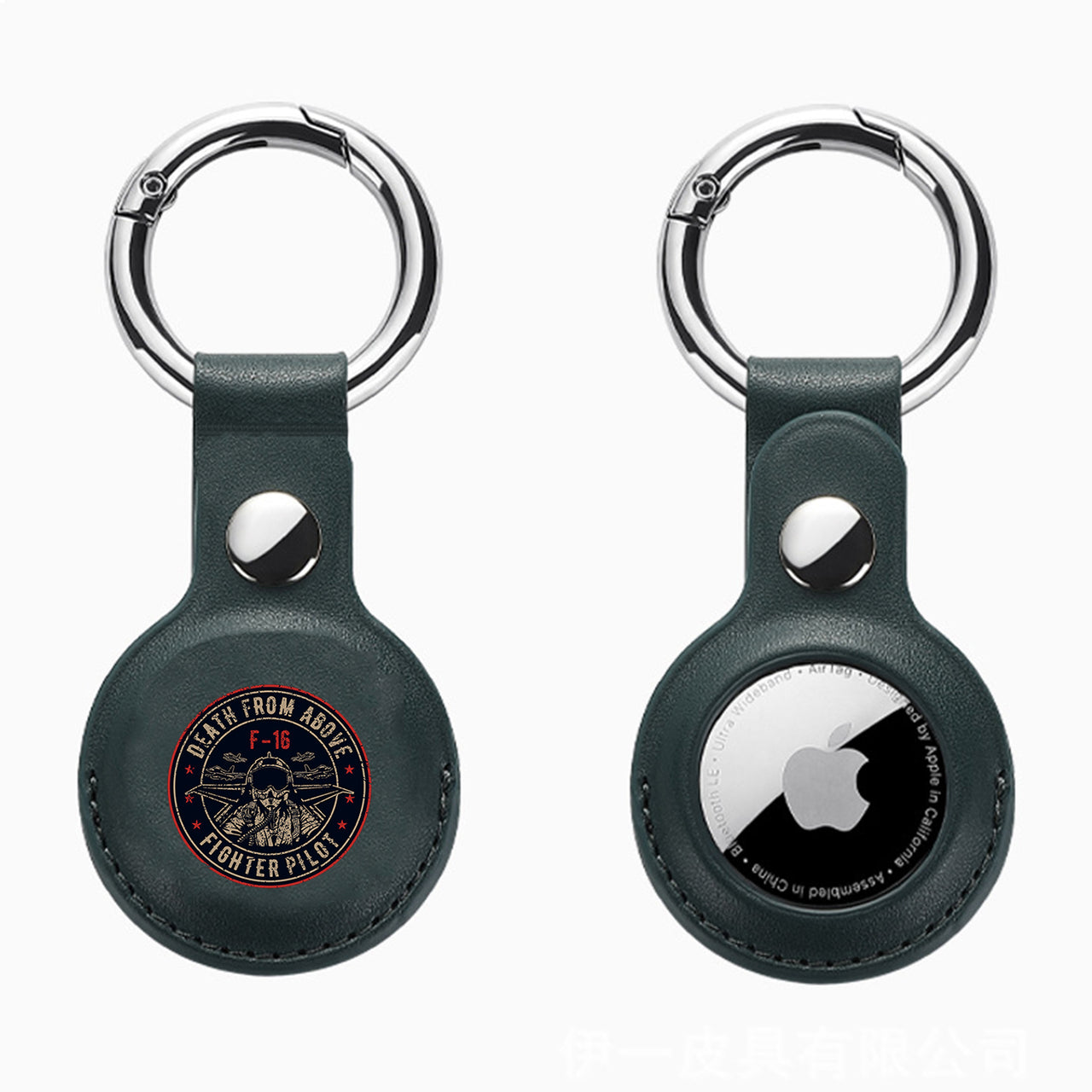 Fighter Jet 16 - Death From Above Design Airtags Leather Cases