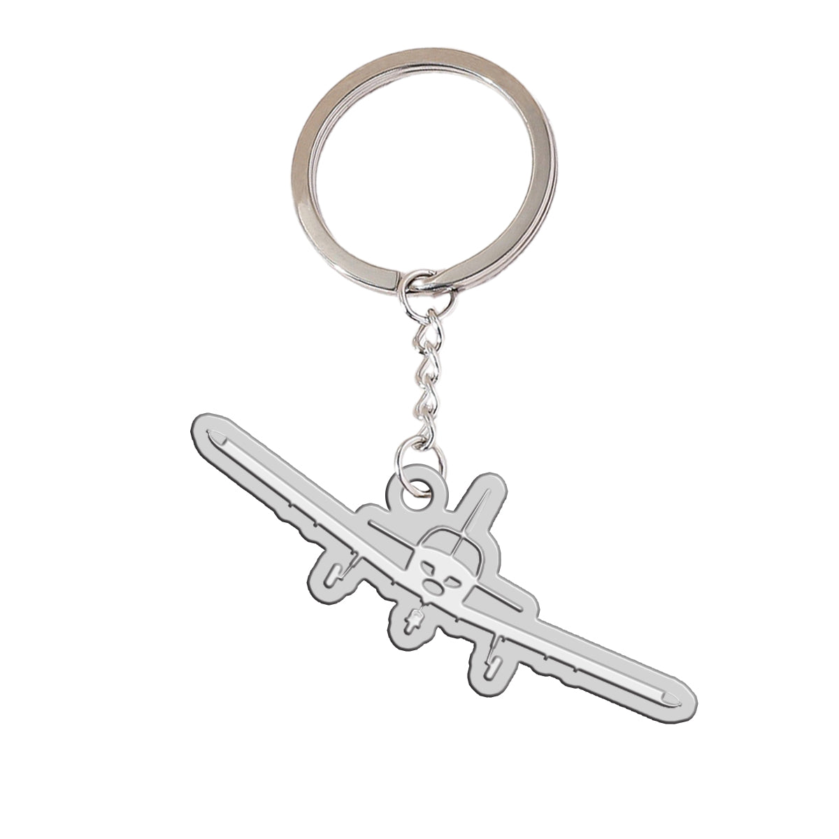 Piper PA28 Silhouette Plane Designed Hollow Key Chains