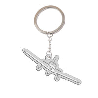 Thumbnail for Piper PA28 Silhouette Plane Designed Hollow Key Chains