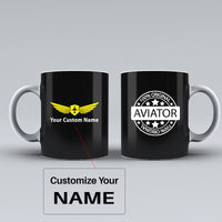 Thumbnail for 100 Original Aviator Designed Ceramic White Mugs