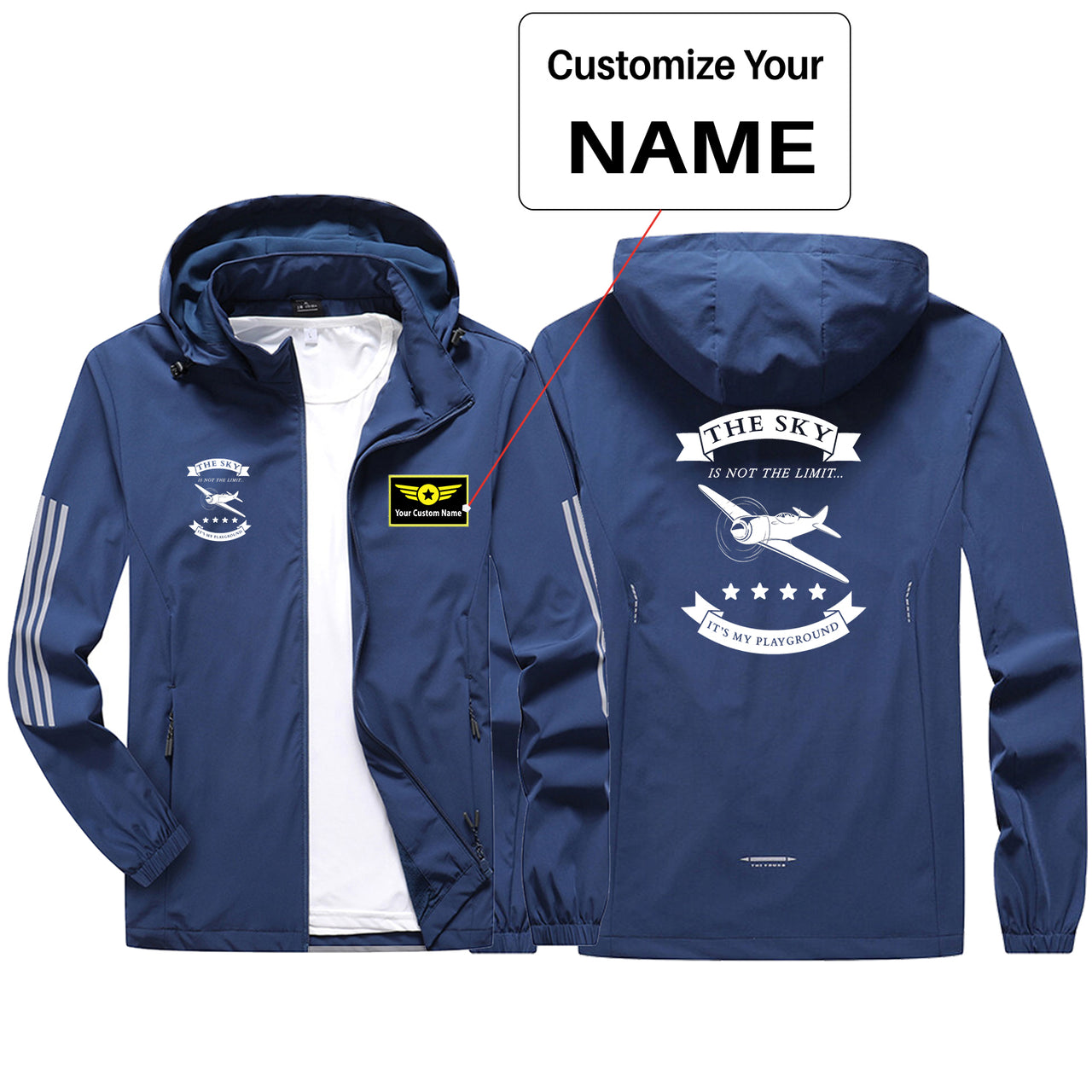 The Sky is not the limit, It's my playground Sport & Running Jackets