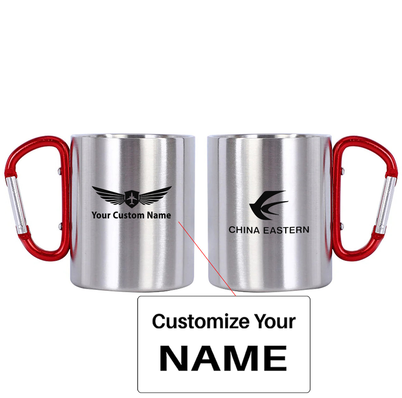 China Eastern Airlines Designed Stainless Steel Outdoors Mugs