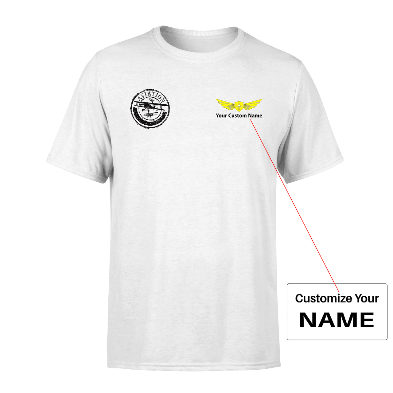 Aviation Lovers Designed Men T-Shirt