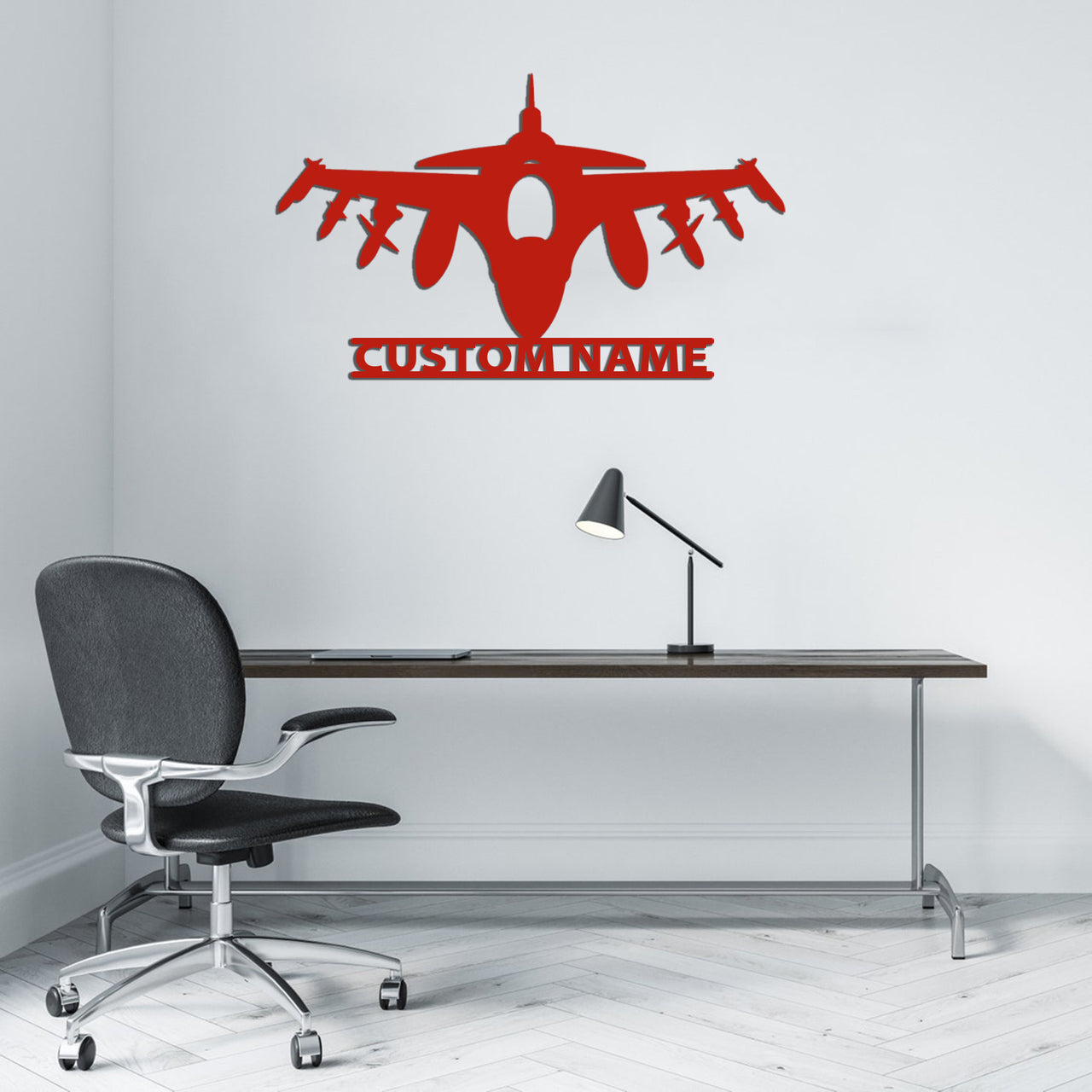 Fighter Jet 16 Silhouette Designed Wall Metal Signs