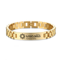 Thumbnail for Vistara Airlines Designed Stainless Steel Chain Bracelets
