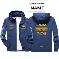 Thumbnail for Retro Boeign 747-8 Design Sport & Running Jackets