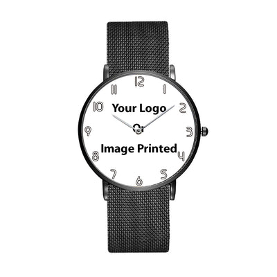 Custom Design Image Logo Stainless Steel Strap Watches
