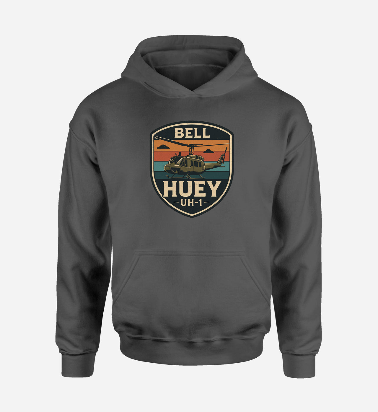 Retro BELL HUEY UH-1 Designed Hoodies