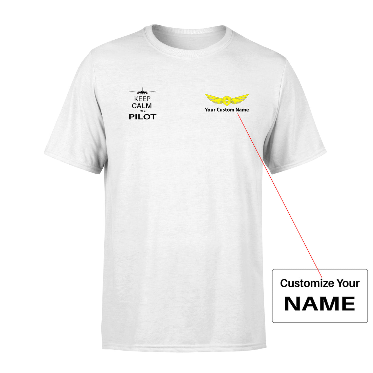 Pilot (777 Silhouette) Designed Men T-Shirt