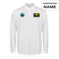 Thumbnail for Cessna & Gyro Designed Long Sleeve Polo T-Shirts